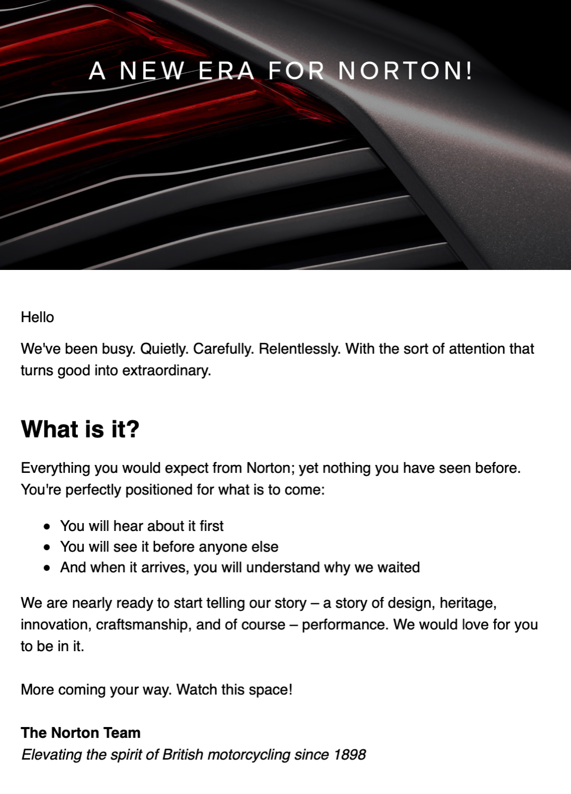 Electric Cosworth Norton ?