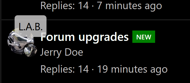Forum upgrades
