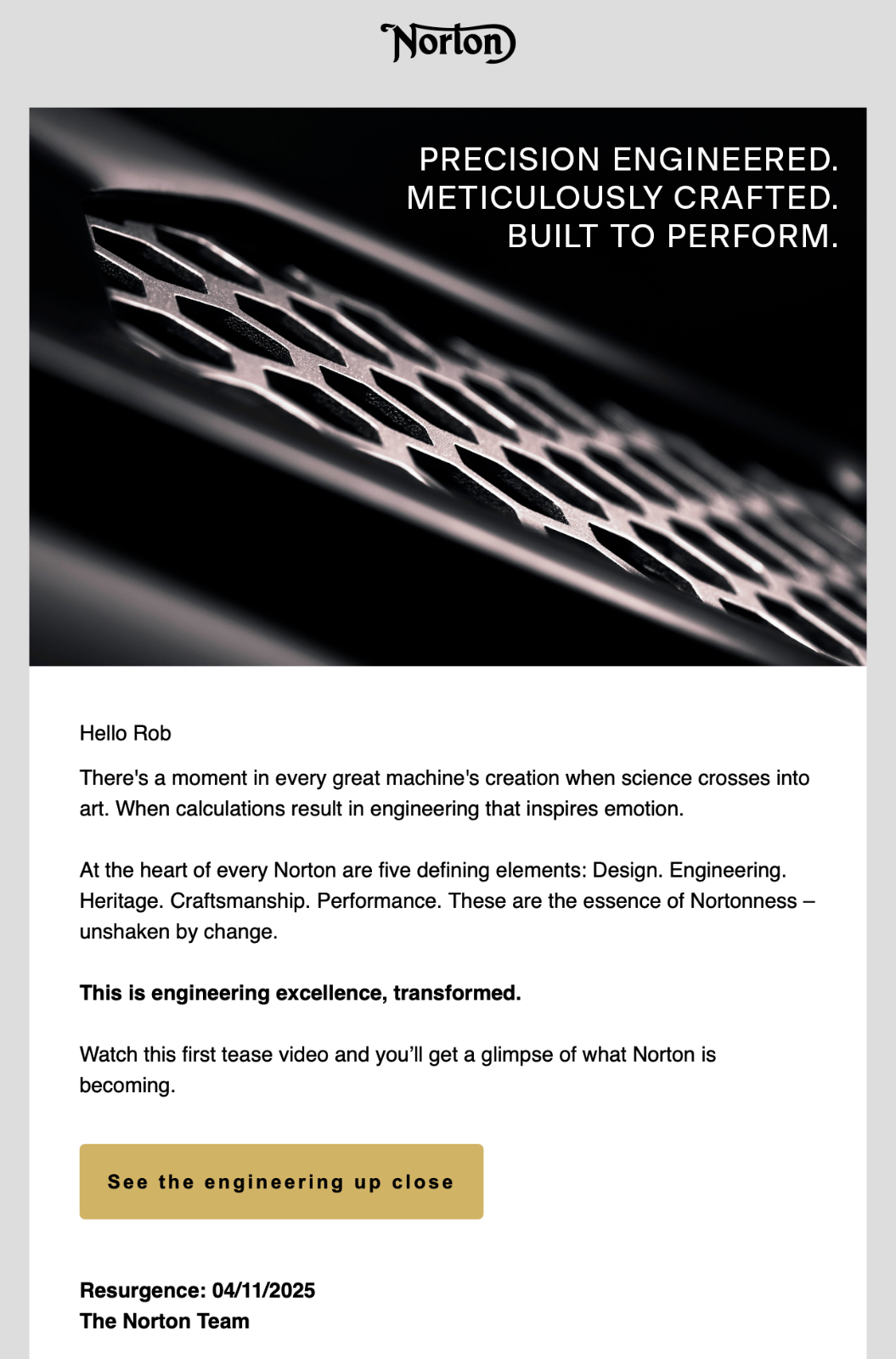 Electric Cosworth Norton ?