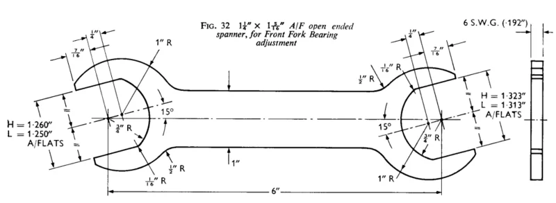 Steering bearing wrench