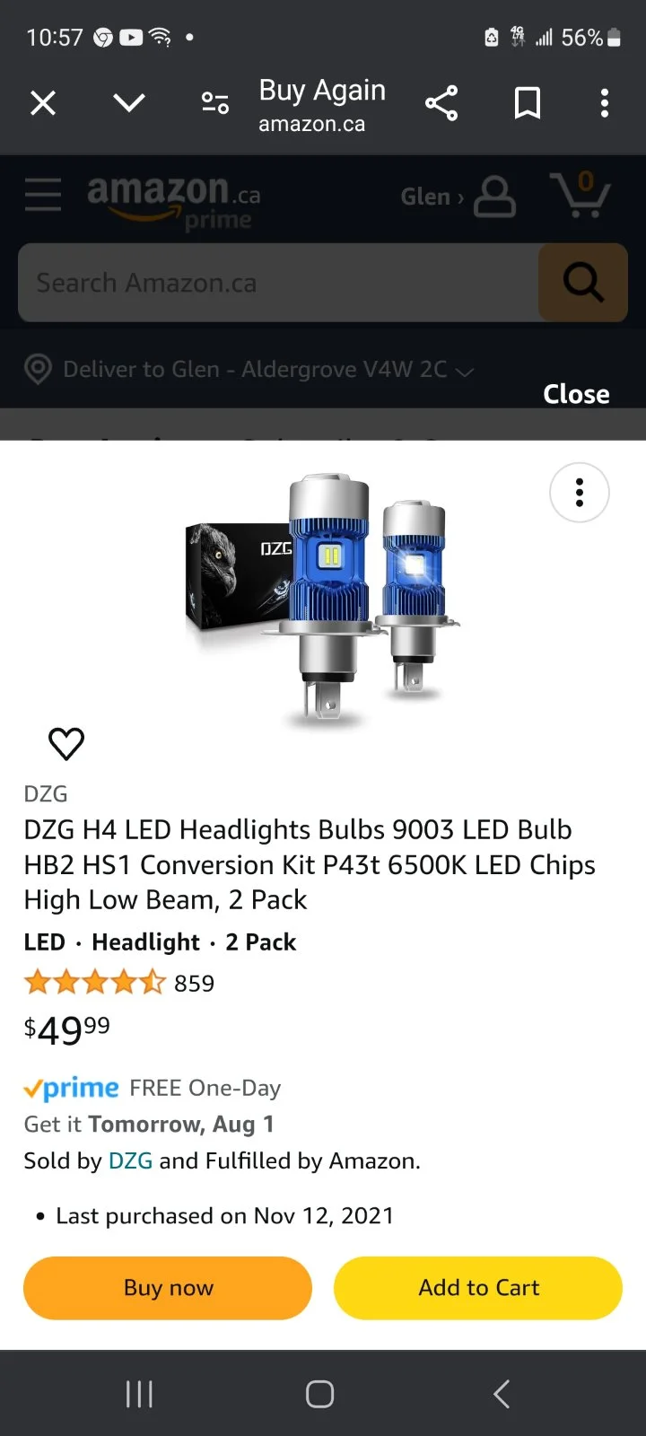 led headlight bulb