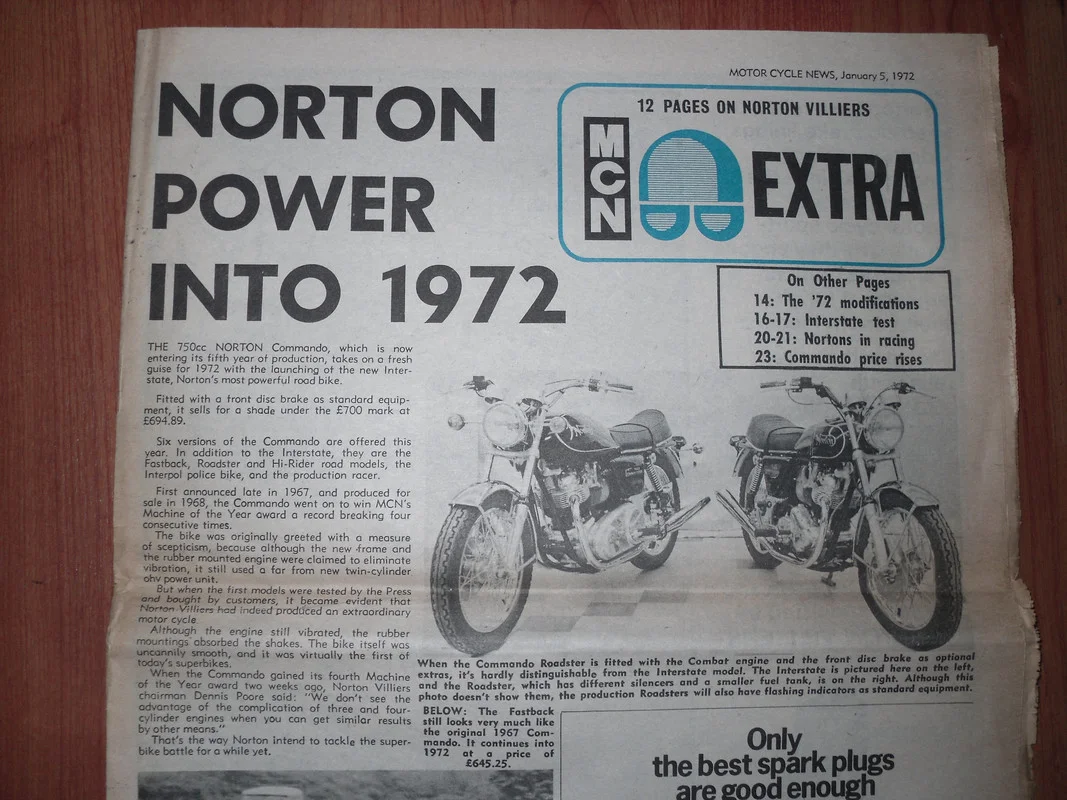 Norton engine numbers 1971