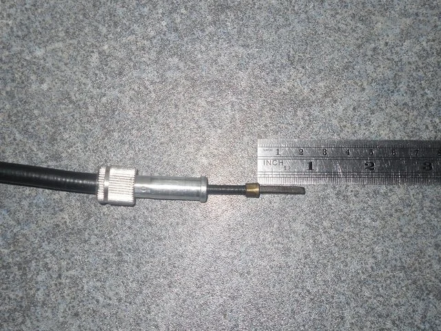 Speedo cable wrapped around axle