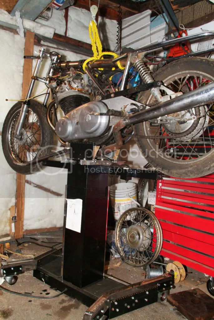 Motorcycle working platform / lift / stand.