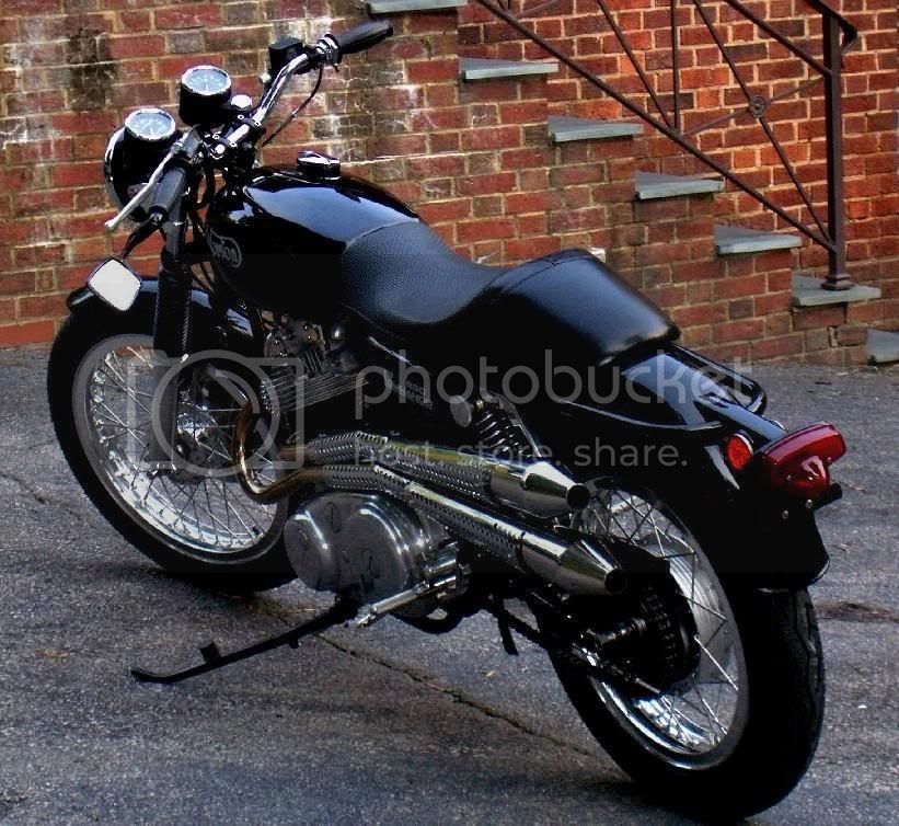 Pictures of black rear fender and chain guard please.