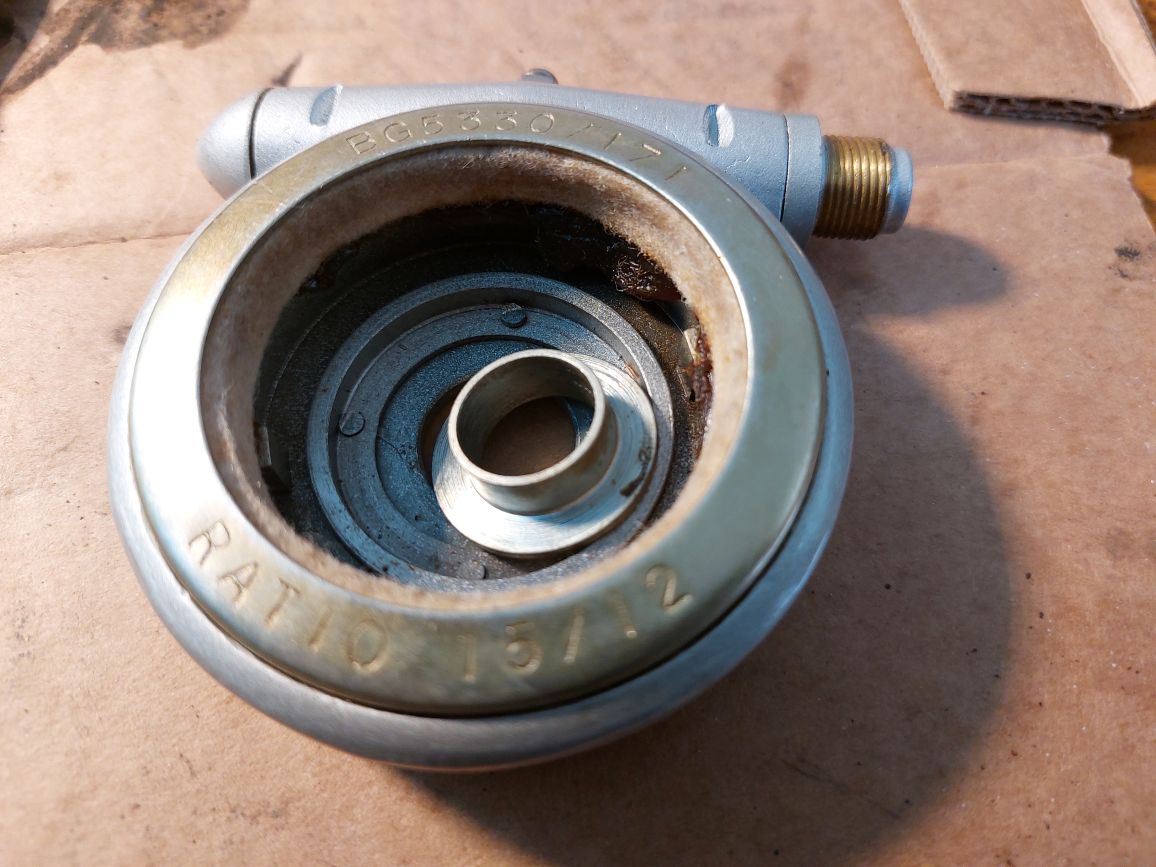 1973 Commando rear drum brake assembly