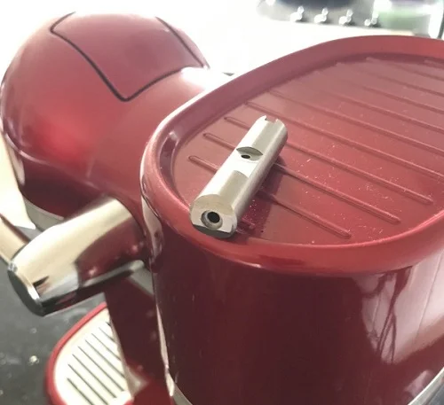 Drilling rocker spindles.