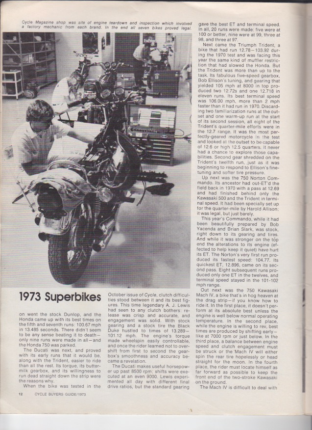 1973 Superbike Shootout!