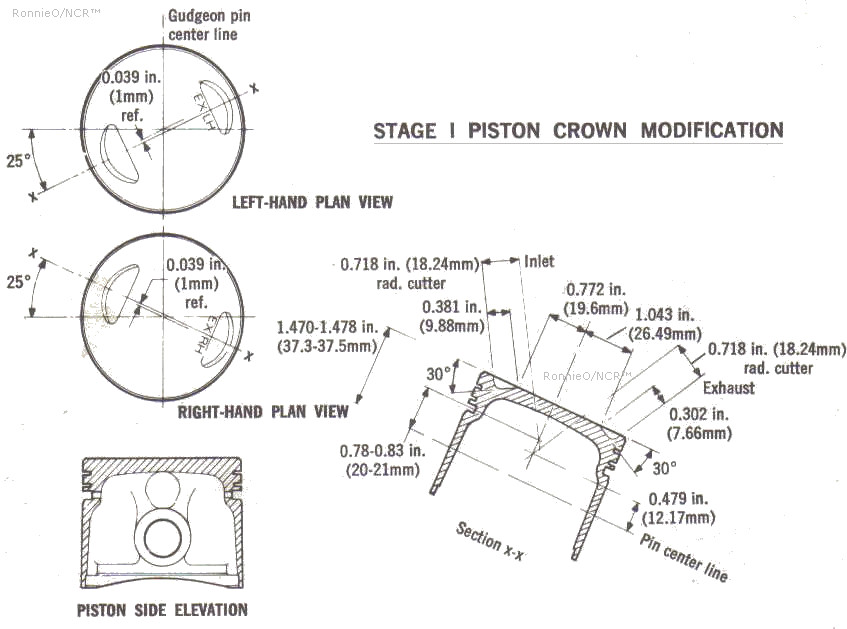 850 Cylinder head Skimmed
