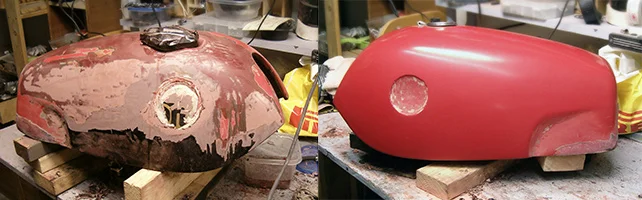 Fastback tank dimples