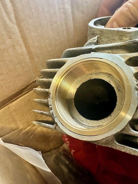 Norton exhaust port repairs