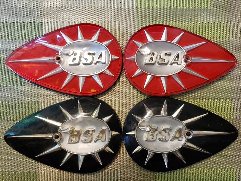 BSA Pear-Shaped Tank Badges