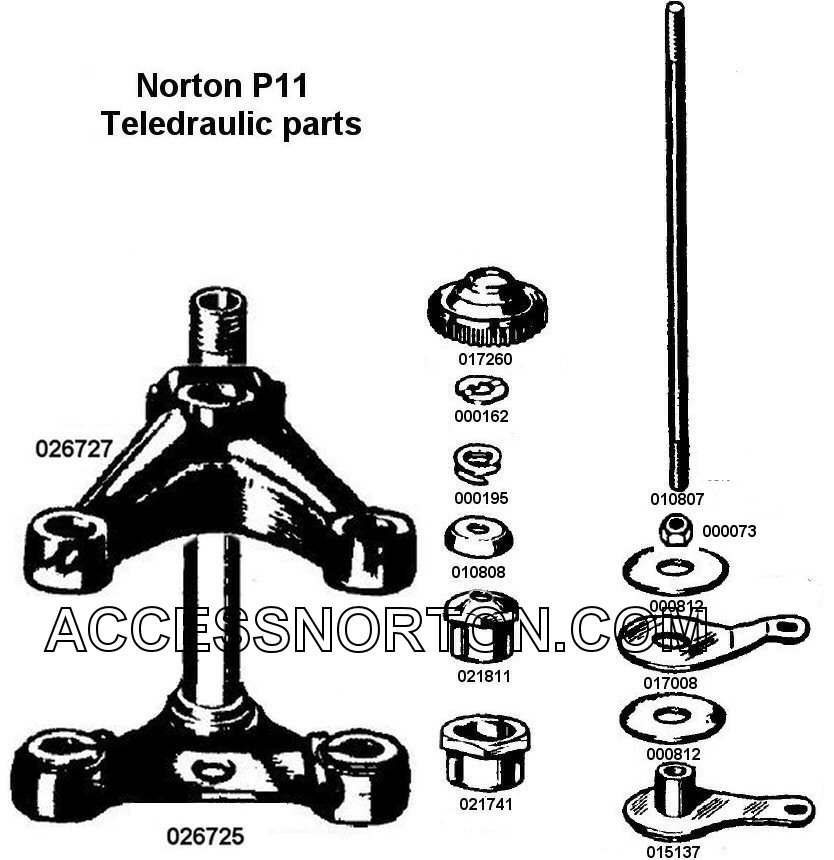 steering damper parts ilustration
