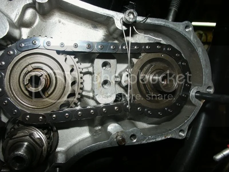 New hydraulic timing chain tensioner.