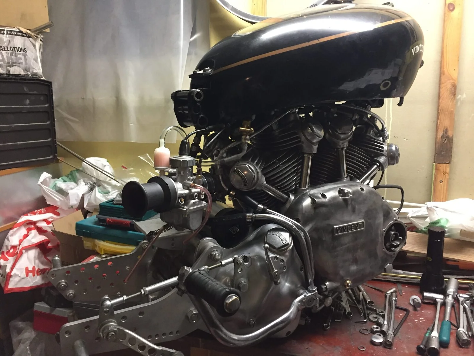 Crankcase repair (53 Vincent restoration)