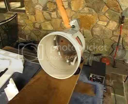 Spackle bucket rube goldberg tank cleaner