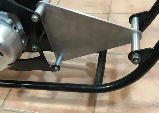 Measurements for engine replacement plate.