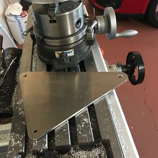 Measurements for engine replacement plate.