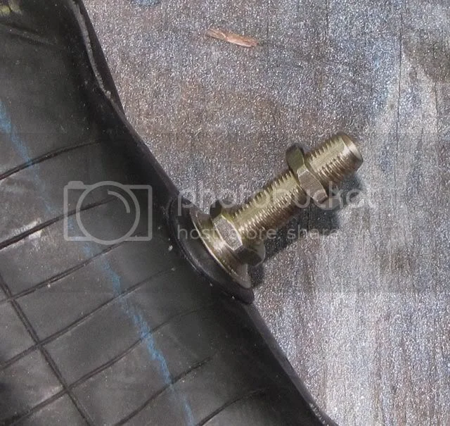 Tube and tyre mounting