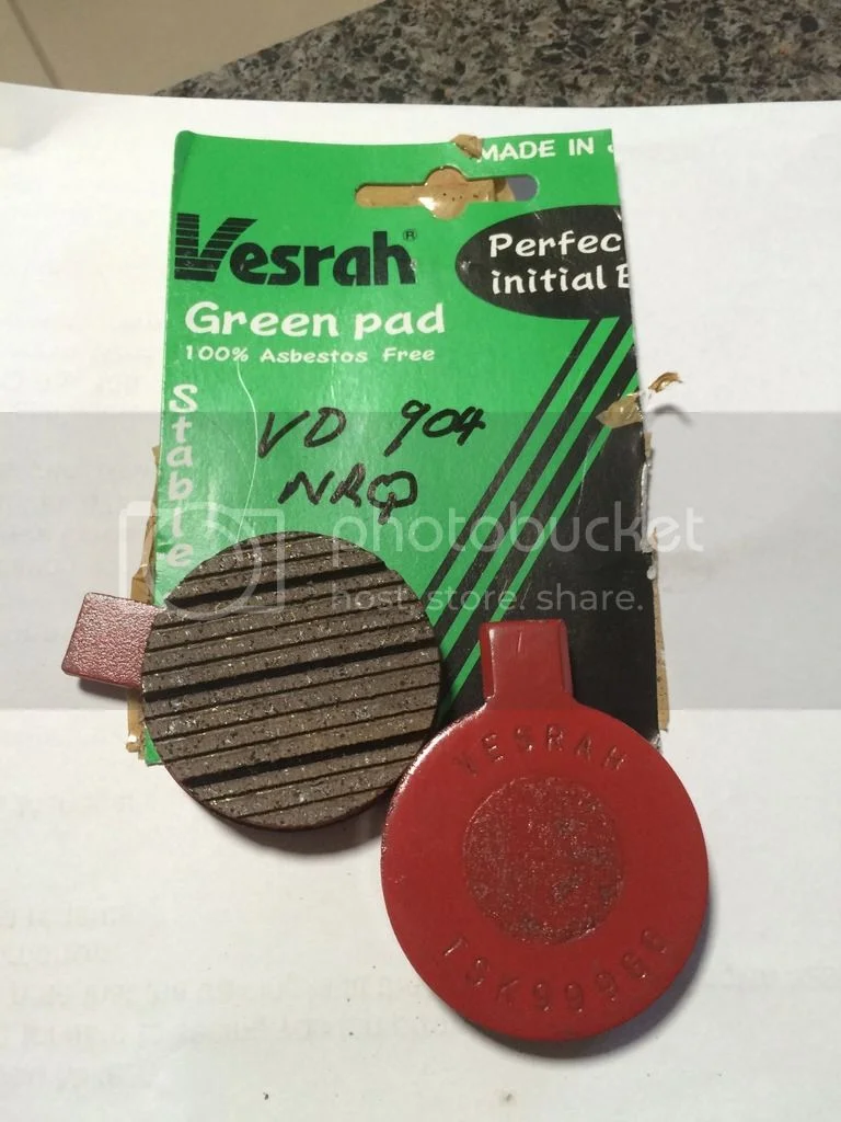 Preferred disc pads for Commando?