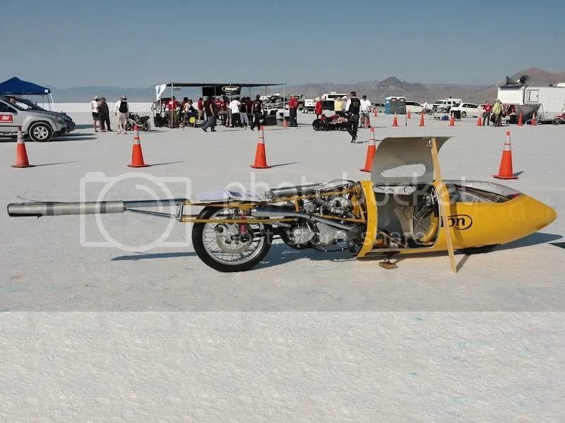 Norton's on the Bonneville salt flats