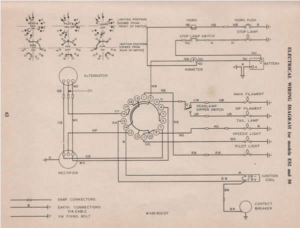 Early Norton Wiring Diagrams
