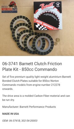 Checking. Are these the correct Barnett clutch plates for my bike?