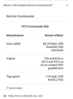 What was the fastest Norton Motorcycle?