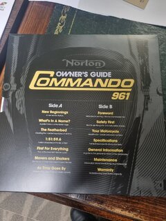 New 961 Owners Manual