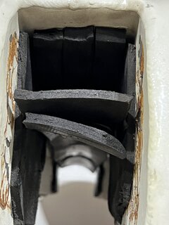 Petrol/gas tank foam padding in tank tunnel. Mk3.