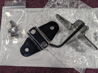 Pair of Unused Stepped Exhaust Mounting Brackets 06.1721/S $50.00.