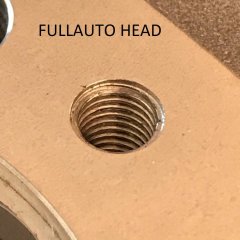 Cylinder head helicoil thread