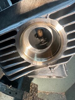 Norton Exhaust Port Repair