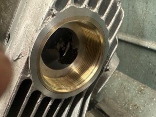 Norton Exhaust Port Repair