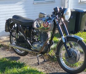 Suzuki GT550 kicker as a substitute for the no longer available RGM made T-160 style.