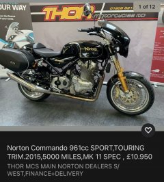 Triumph Thruxton Fairing fitted to Norton 961 - I want one (a lot)!