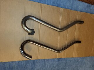 Newly made P11 high level exhaust pipes.