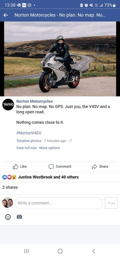 Norton Motorcycle Instagram