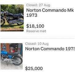 Commando prices surprising....