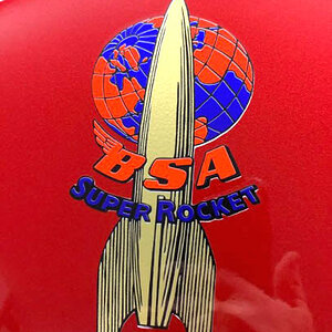 1961 BSA SR Rebuild - June 2021 - Tank Super Rocket Logo