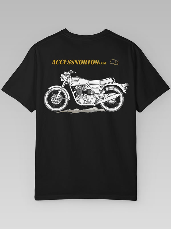 Access Norton back print tee black