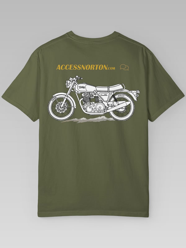 Access Norton back print tee hemp