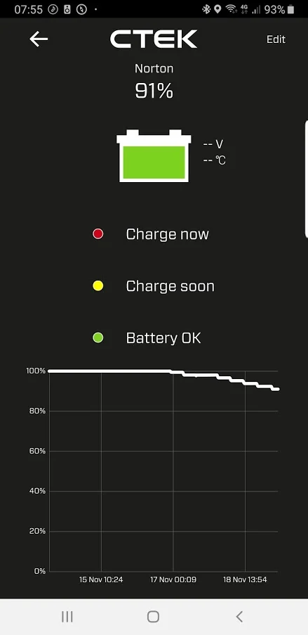 Battery sense