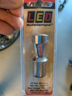 LED Bay15D Stop/Tail 1157RM packaged