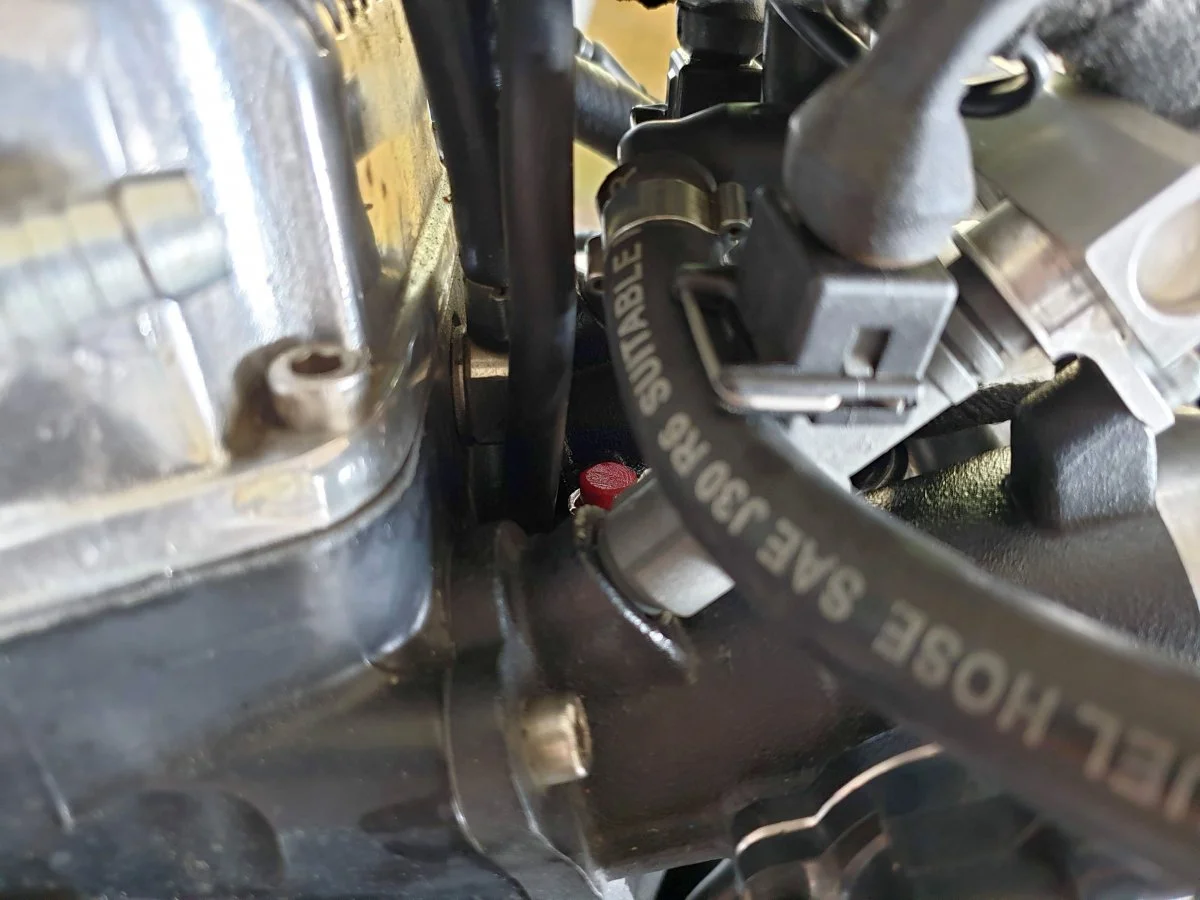 With throttle body fitted