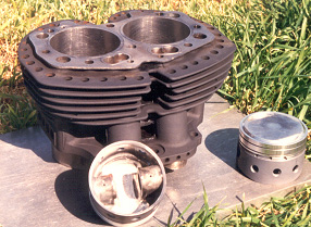 New Wiseco pistons with low expansion alloy